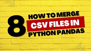 How to Merge different CSV files in Python Pandas  Jupyter notebook [upl. by Creamer]