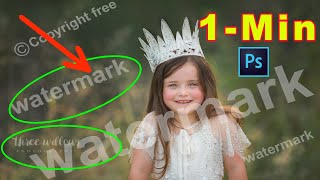 Best Way REMOVE WATERMARK from Photo or Remove Anything in Photoshop Tutorial [upl. by Seroled]