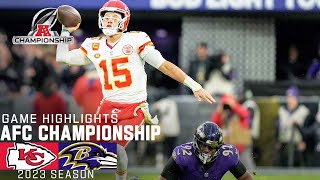 Kansas City Chiefs vs Baltimore Ravens Game Highlights  2023 AFC Championship [upl. by Sander]