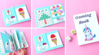 11 Easy Paper Gaming Book  DIY Cute Coloring Gaming Book Part3  How to make paper gaming book [upl. by Herwin]