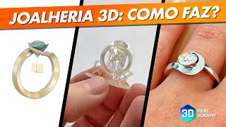 Impressão 3D para o VALIOSO mercado de Joalheria COMO FAZ [upl. by Ynatsyd488]