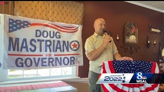 Governor candidate Doug Mastriano campaigns in Lebanon County [upl. by Streeto24]