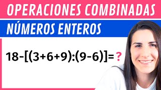 Resolver OPERACIONES COMBINADAS con ENTEROS 🟦 5 Ejercicios [upl. by Kristoffer919]