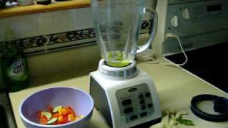 Oster Fusion blender salsa recipe making [upl. by Enialed]