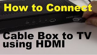 How to Connect Cable Box to TV using HDMI [upl. by Llenhoj973]