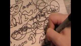 ASMR  scribblingdoodling with pens pencils and markers [upl. by Lela]