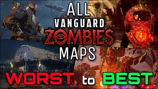 RANKING ALL VANGUARD ZOMBIES MAPS FROM WORST TO BEST [upl. by Anilehcim]