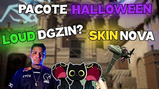 DGZIN na FÚRIA vazou novas FACAS e pacote HALLOWEEN  NOVOS VAZAMENTOS DE SKINS E JOGADORES da LOUD [upl. by Aenet]