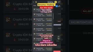 Binomo 👑 Binomo strategies ✅ Binomo trading  crypto idx 1min 📌binomotrading [upl. by Gard71]