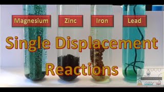 Metals reacting with Copper Sulphate CuSO4  Magnesium Mg  Zinc Zn Iron Fe and Lead Pb [upl. by Mcquoid]