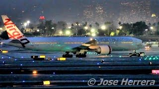 Plane Spotting at LAX Night Time Edition [upl. by Viscardi]