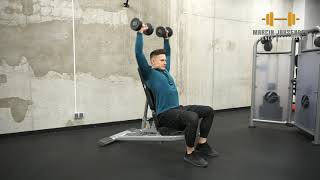 DB Shoulder Press  Wyciskanie hantli nad głowę siedząc [upl. by Lavina700]