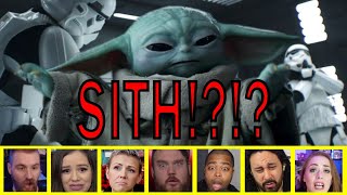 Reactions to Grogu quotBaby Yodaquot Using Sith Powers The Mandalorian Season 2 Episode 6 [upl. by Teillo]