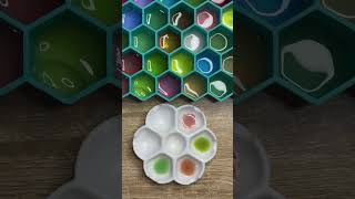 ASMR of Emerald asmr funmixing colorfulmixing rubikscube colormixingmagic experiment beads [upl. by Hegyera]