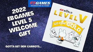 2022 EB Games Level 5 Welcome Gift and Card EB World [upl. by Ivanah]