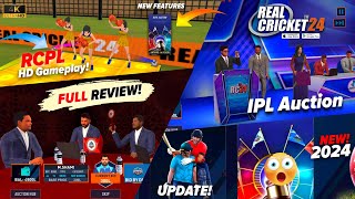 Real Cricket 24  RCPL 2024 amp RCPL Auction full Review  Gameplay  RC24 IPL Auction  review [upl. by Joye]