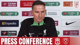 Pep Lijnders Carabao Cup press conference  Liverpool vs West Ham United [upl. by Leirum]