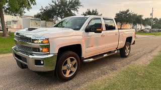 2019 Silverado 2500HD LT Diesel inside and outside video [upl. by Annhej676]