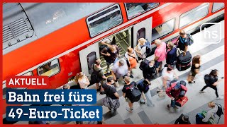 Monatlich kündbar Deutschlandweites 49EuroTicket soll kommen  hessenschau [upl. by Anastas]