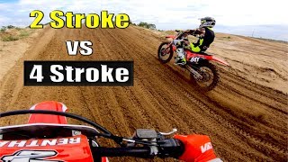 125 TwoStroke vs 450 FourStroke Whats Faster [upl. by Mastat]