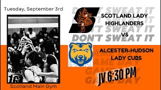 JV  AlcesterHudson Lady Cubs vs Scotland Lady HighlandersJVVB [upl. by Garvey]