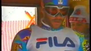 Alberto Tomba wins slalom Sestrieres 1991 [upl. by Llecrup420]