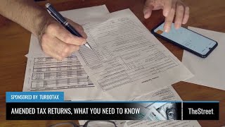 Amending Tax Returns  Presented By TheStreet  TurboTax [upl. by Osnofedli]