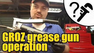 GROZ G4 HD manual grease gun refill amp operation 1958 [upl. by Eciralc]