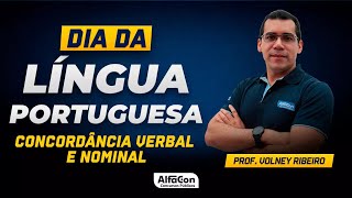 DIA DA LÍNGUA PORTUGUESA  Concordância Verbal e Nominal  Alfacon [upl. by Publea]