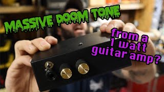 1W amp built from LM386 and spare parts MASSIVE DOOM TONE [upl. by Thomey280]