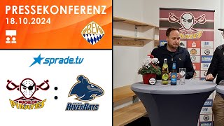 18102024  Pressekonferenz  ESV Buchloe vs ESC Riverrats Geretsried [upl. by Yetsirhc]