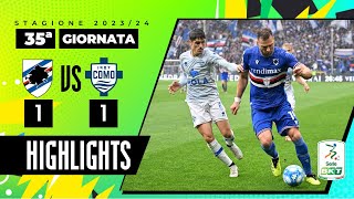 Sampdoria vs Como 11  Il Doria spinge punto doro per il Como  HIGHLIGHTS SERIE BKT 2023  2024 [upl. by Silber403]