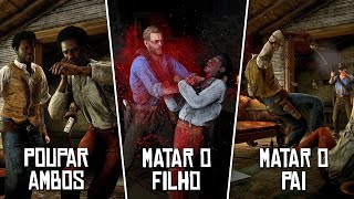 Red Dead Redemption 2  Tragédia da Família Catfish Jacksons Todas possibilidades [upl. by Anwahsar110]