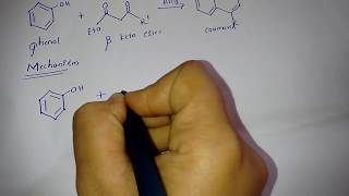 coumarine pechmann condensation mechanism [upl. by Oiludbo809]