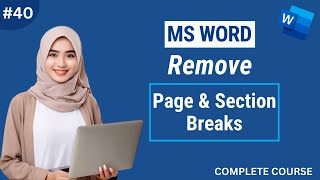 How to Remove Page Break amp Section Break on Microsoft Word [upl. by Volney835]