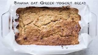 Banana Oat Greek Yogurt Bread Recipe  HealthCorps In The Kitchen [upl. by Anma692]