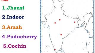 10th std History India Map English Medium [upl. by Hellah]