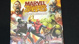 Unboxing Zombicide Marvel Zombies  Heroes Resistence [upl. by Hajin]