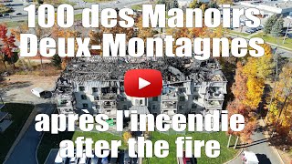 Incendie au 100 des manoirs  DeuxMontagnes Condo fire [upl. by Reave]