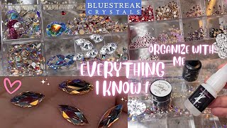 RHINESTONES FOR NAILS 101  How to get the best quality rhinestones  Best glue for rhinestones [upl. by Melc718]