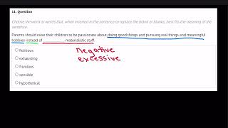 CCAT Simulation 1 Question 11 [upl. by Refinaj147]