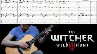 The Witcher 3 Blood amp Wine  Dettlaffs Music Box Classical Fingerstyle Guitar Easy Tabs Cover [upl. by Lucio]