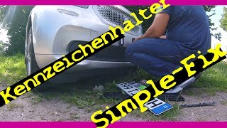 beste Kennzeichenhalter SimpleFix montieren  Kommentare [upl. by Gassman]