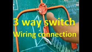 How to wire a 3 way switch  Paano mag wiring at magkabit ng 3 way switch [upl. by Monk]