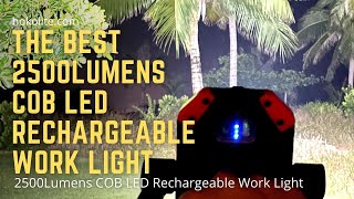 The best LED Rechargeable Work Light  2500Lumens COB LED  Hokolite [upl. by Ludlew]