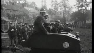 King Leopold III greets King George VI on visit to Buckingham Palace 1937 [upl. by Nyleikcaj210]