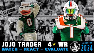 4⭐ WR JoJo Trader  Highlight Review  Miami Commit  WRE24 [upl. by Odlavu681]