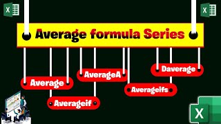 All Average formula in excel Average AverageA Averageif Averageifs Daverage formula [upl. by Mansoor]