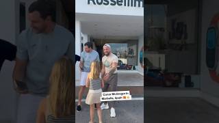 Conor McGregor is seen walking with Dee Devlin on the streets of Marbella mcgregor fans marbella [upl. by Llenor]