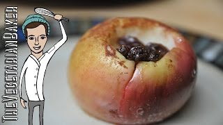 How to Make Baked Cinnamon Apples in the Microwave  TheVegetarianBaker [upl. by Matt]